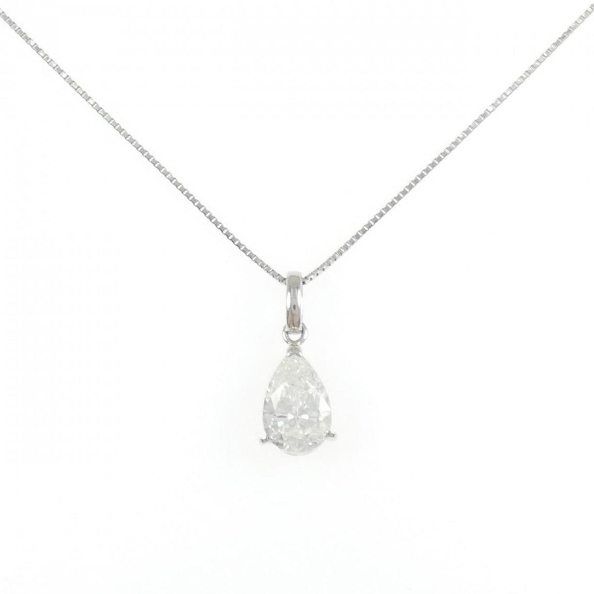 PT900/PT850 ダイヤモンド ネックレス 1.473CT G I1 ペアシェイプ【中古】|KOMEHYO ONLINESTORE 店
