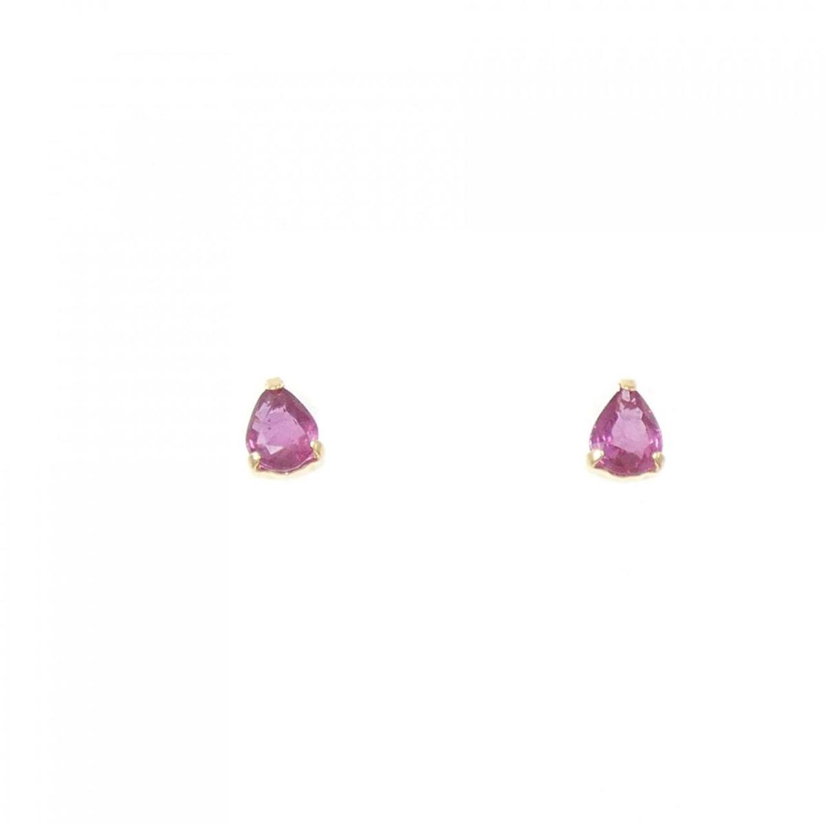 【新品】K18YG ルビー ピアス 0.26CT【新品】