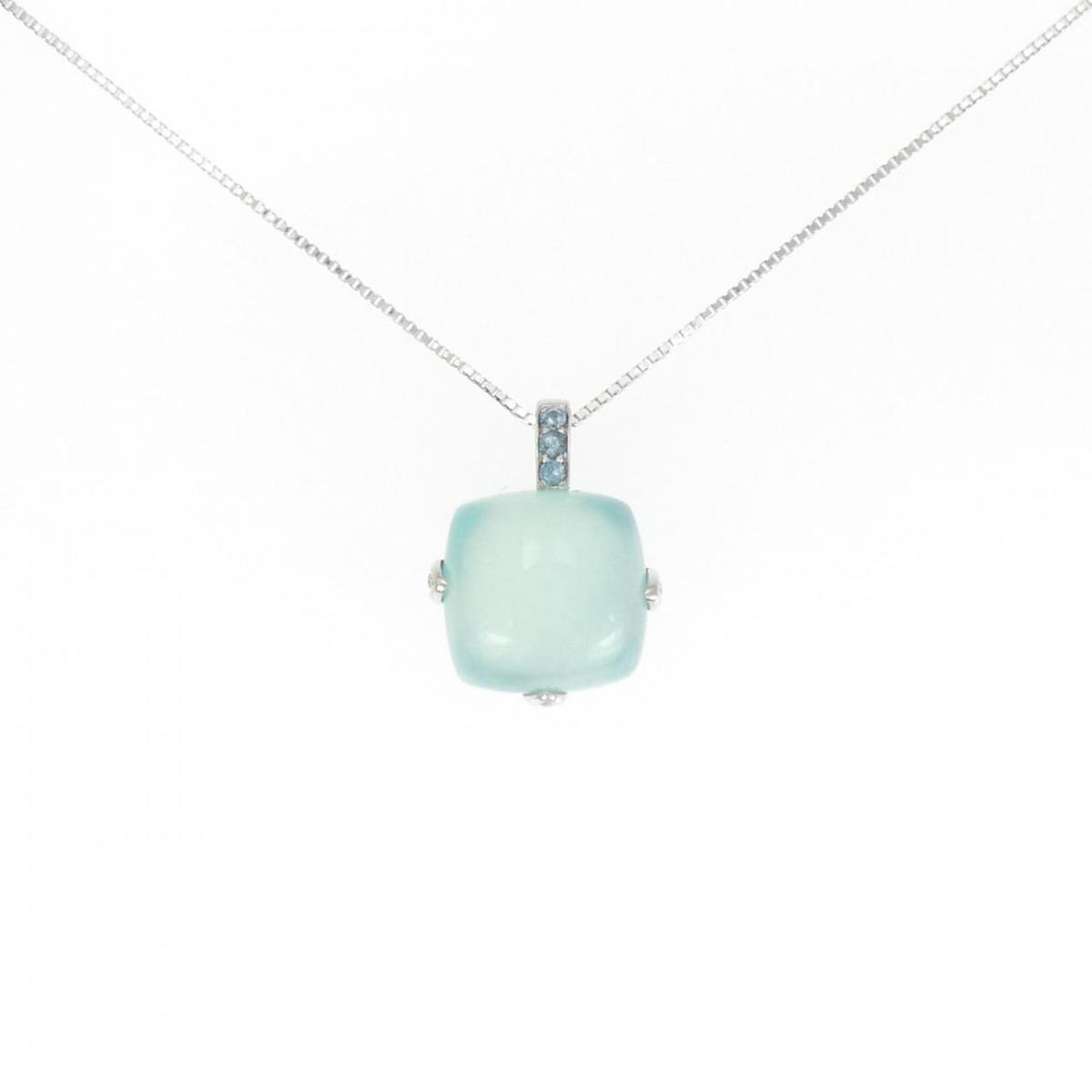 K18WG カルセドニー ネックレス 8.28CT【中古】｜KOMEHYO ONLINESTORE 店