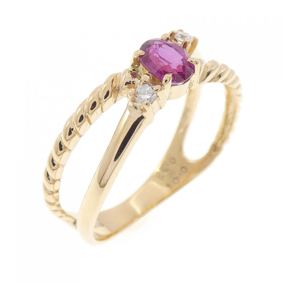 K18YG ルビー リング 0.35CT【中古】｜KOMEHYO ONLINESTORE 店