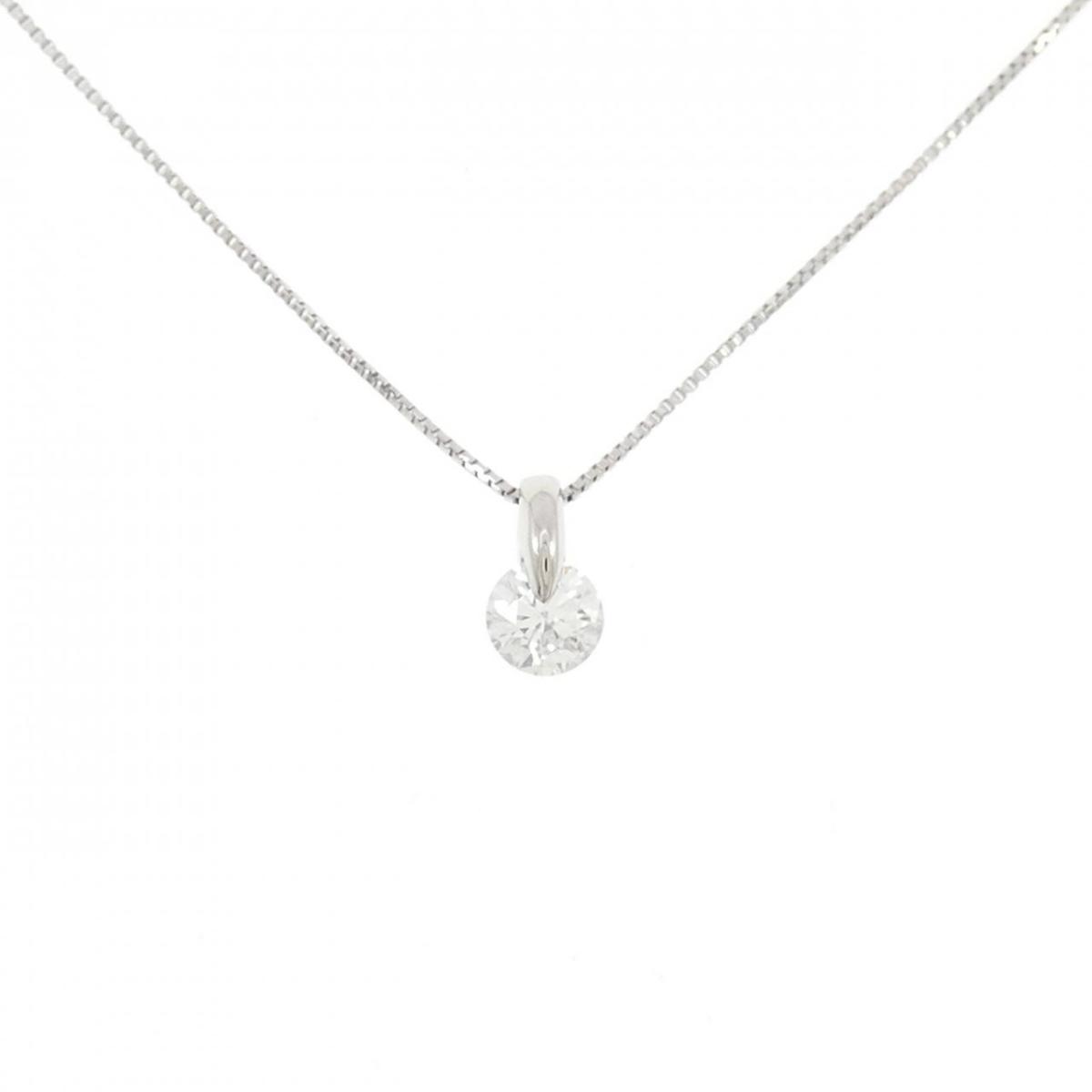 PT900/PT850 ダイヤモンド ネックレス 0.316CT【中古】