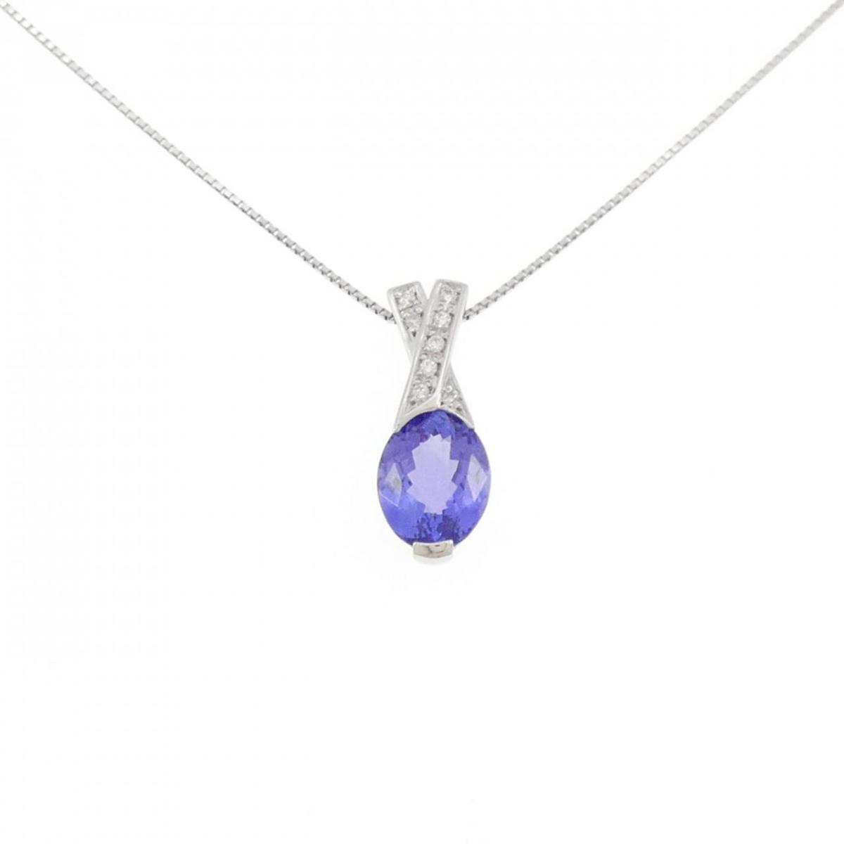 PT900/PT850 タンザナイト ネックレス 2.41CT【中古】