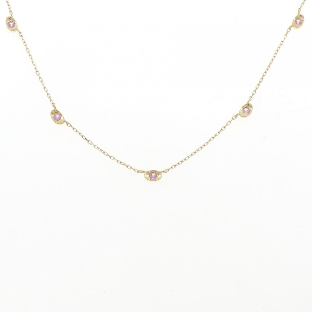 K18YG サファイヤ ネックレス 0.29CT【中古】