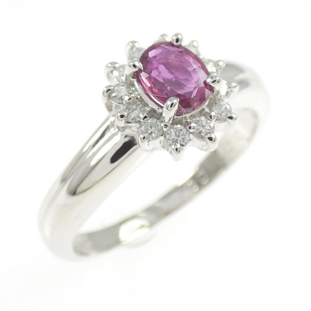 PT850 ルビー リング 0.35CT【中古】