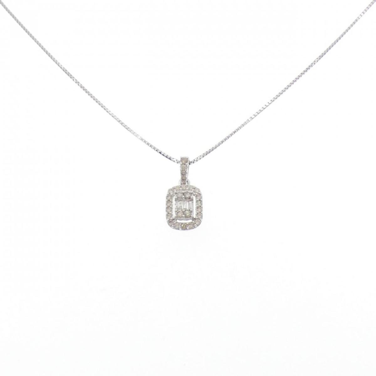 K18WG ダイヤモンド ネックレス 0.25CT【中古】|KOMEHYO ONLINESTORE 店