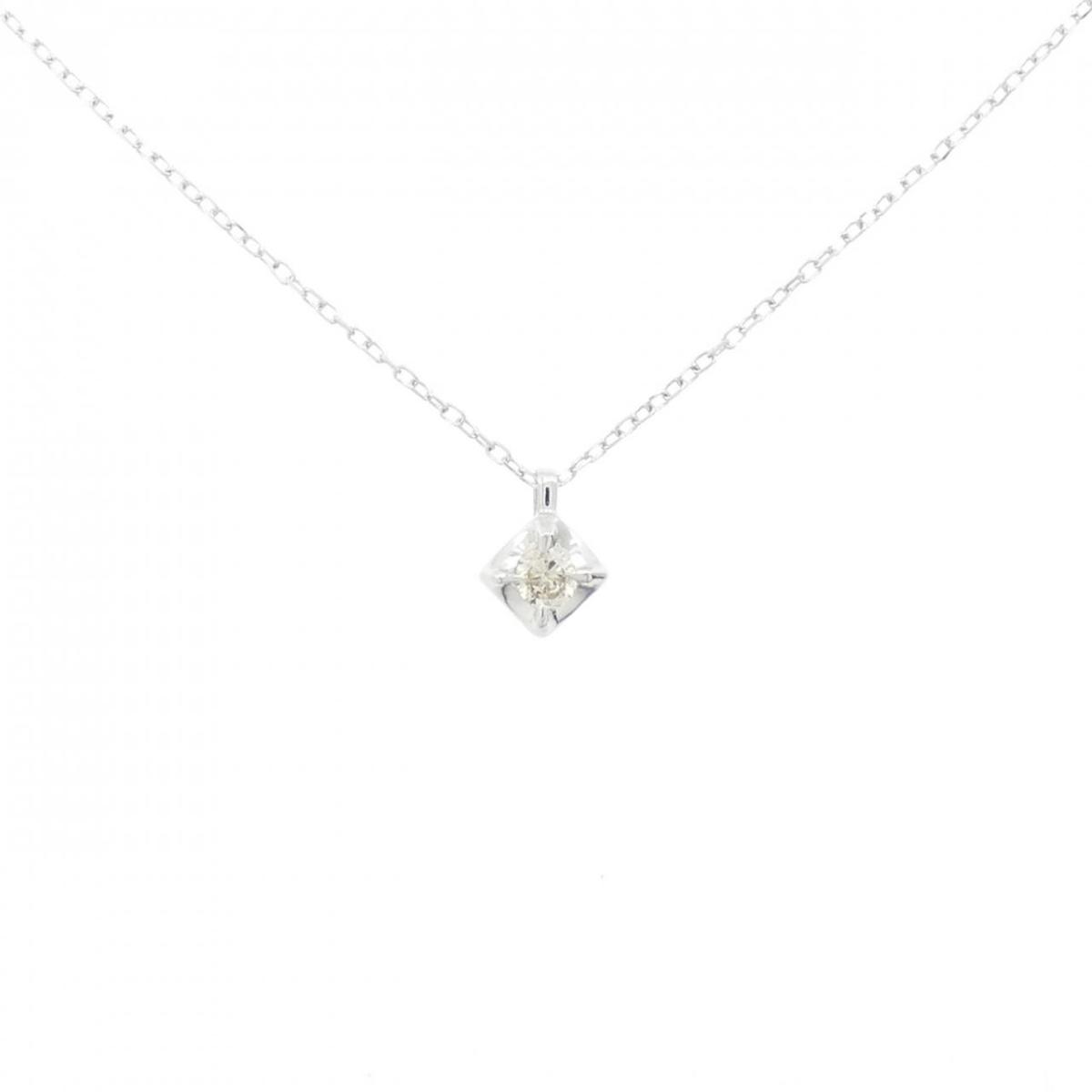 K10WG ダイヤモンド ネックレス 0.08CT【中古】 20,878円