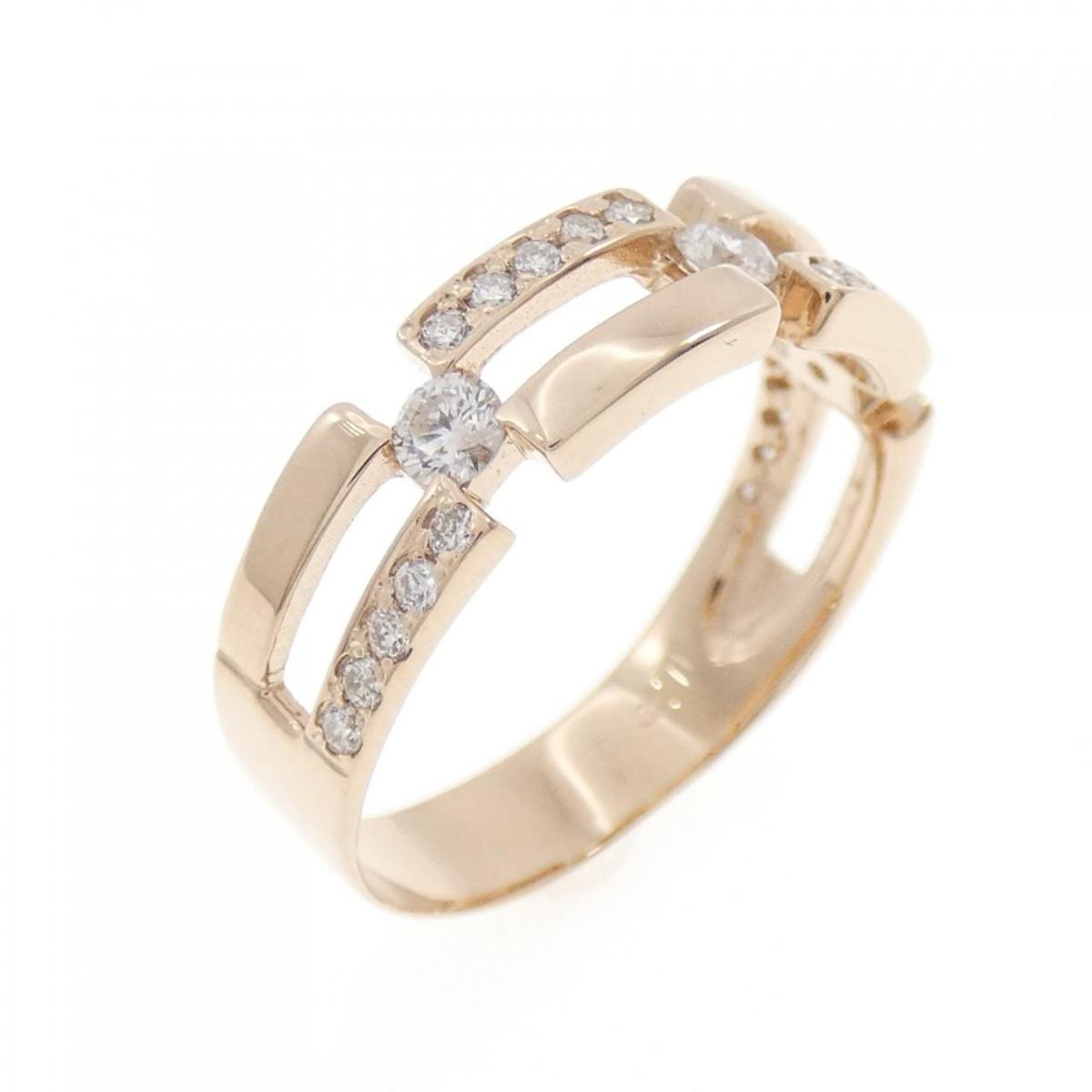K18PG ダイヤモンド リング 0.30CT【中古】