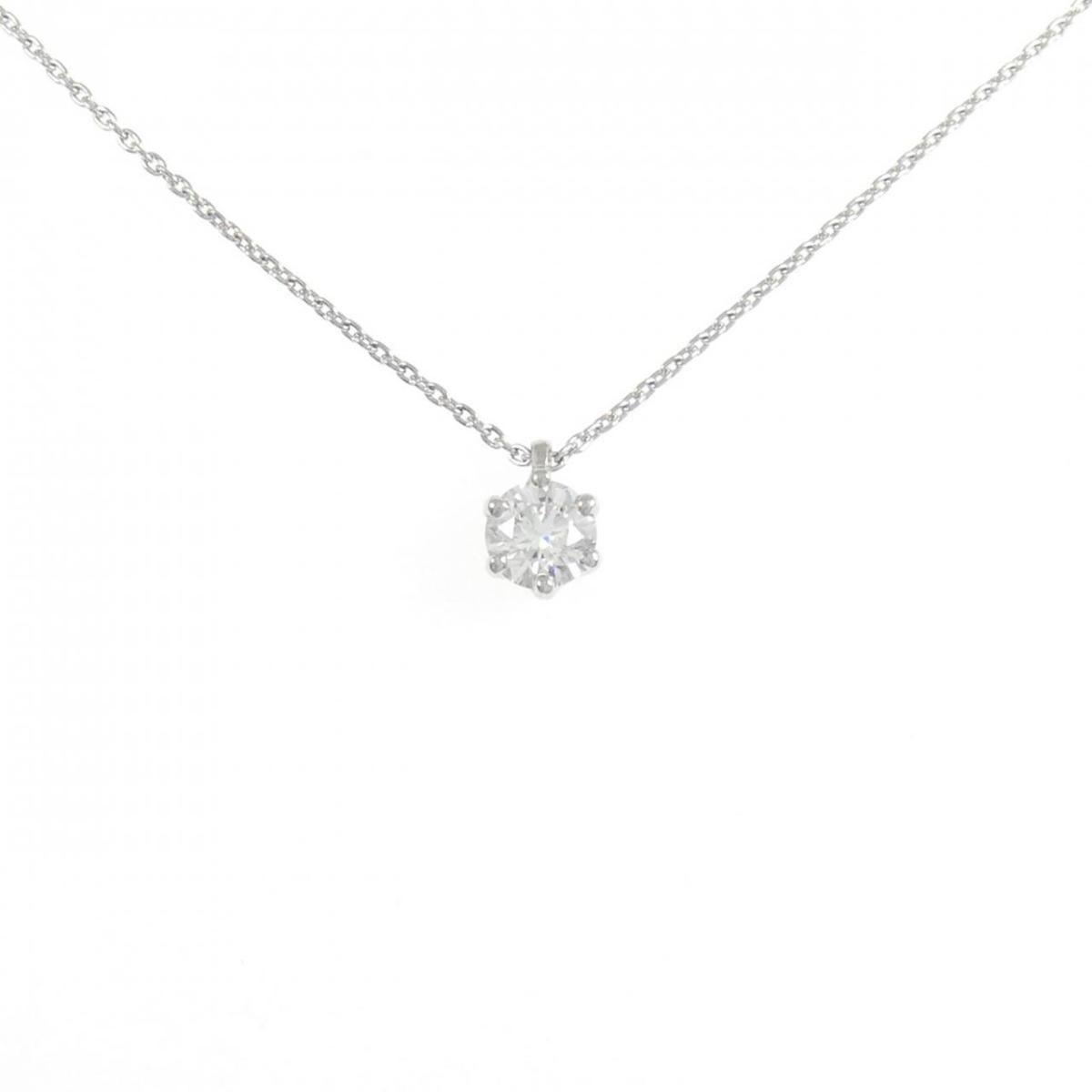 【リメイク】PT900/PT850 ダイヤモンド ネックレス 0.420CT D SI1 EXT【中古】 93,830円