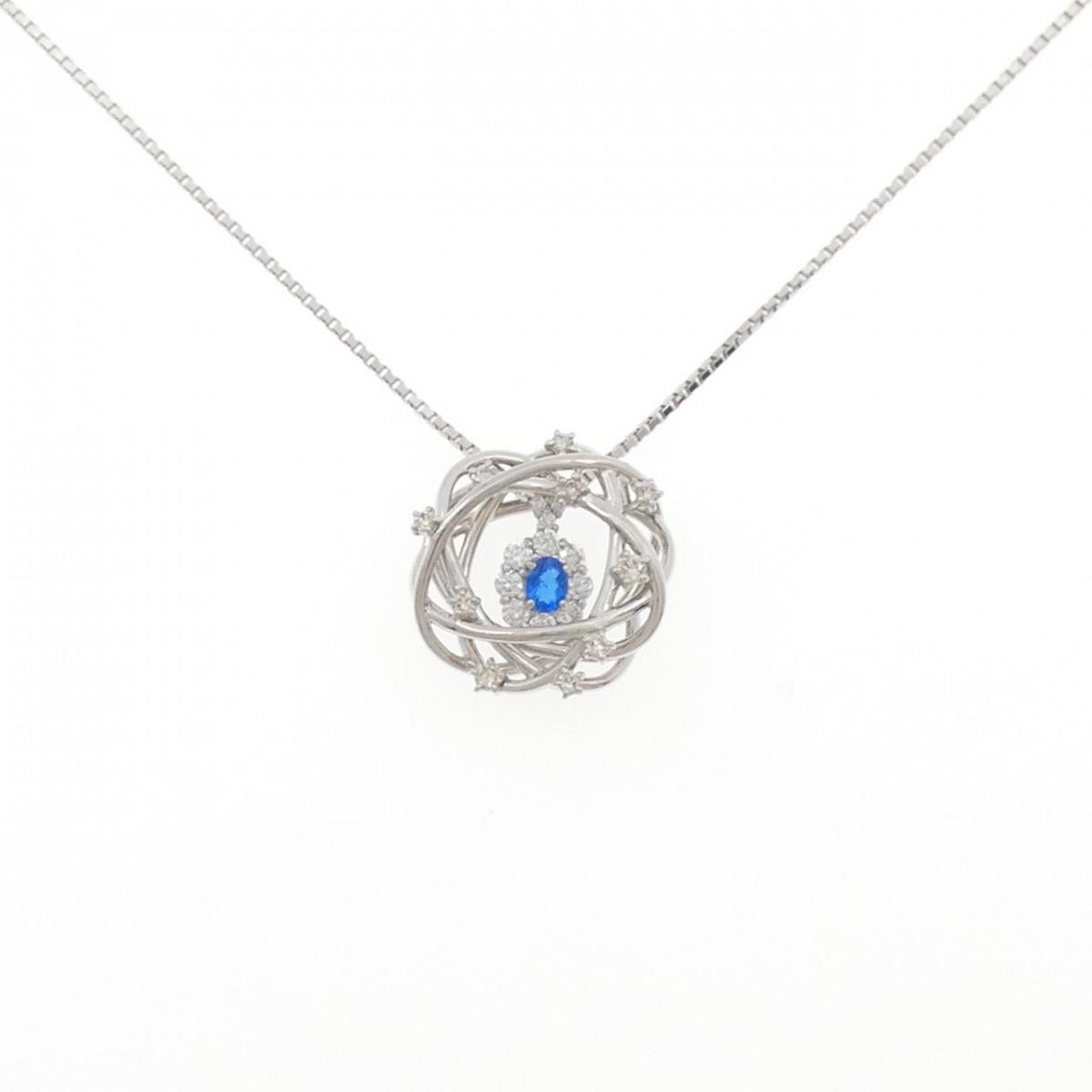 PT900/PT850 2WAY アウイナイト ネックレス 0.122CT【中古】