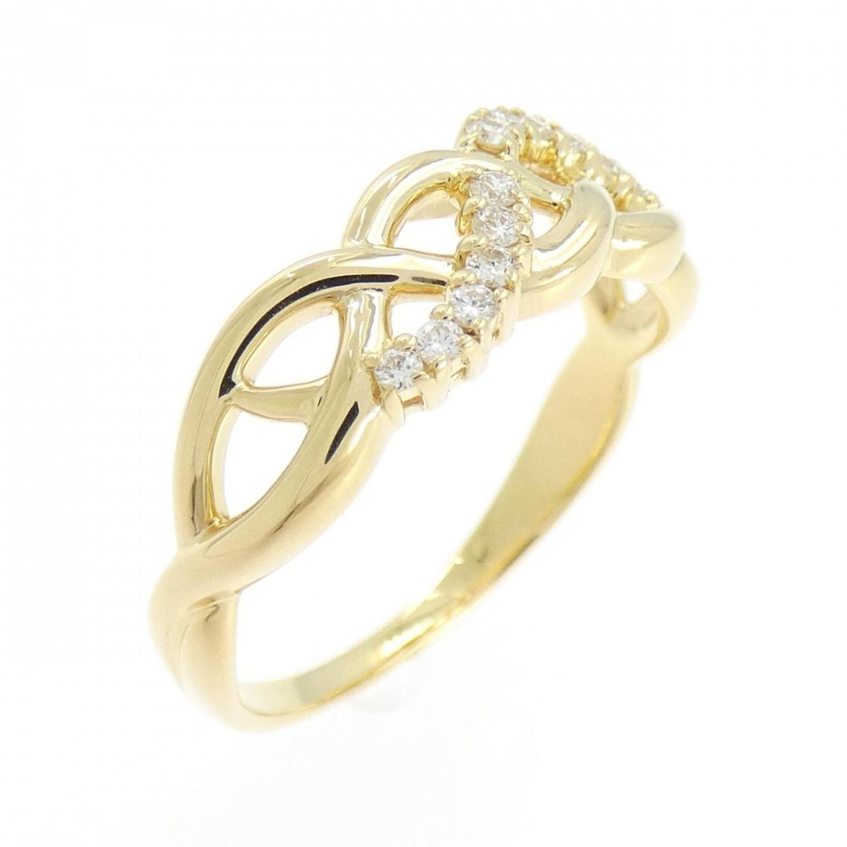 750YG ダイヤモンド リング 0.11CT【中古】