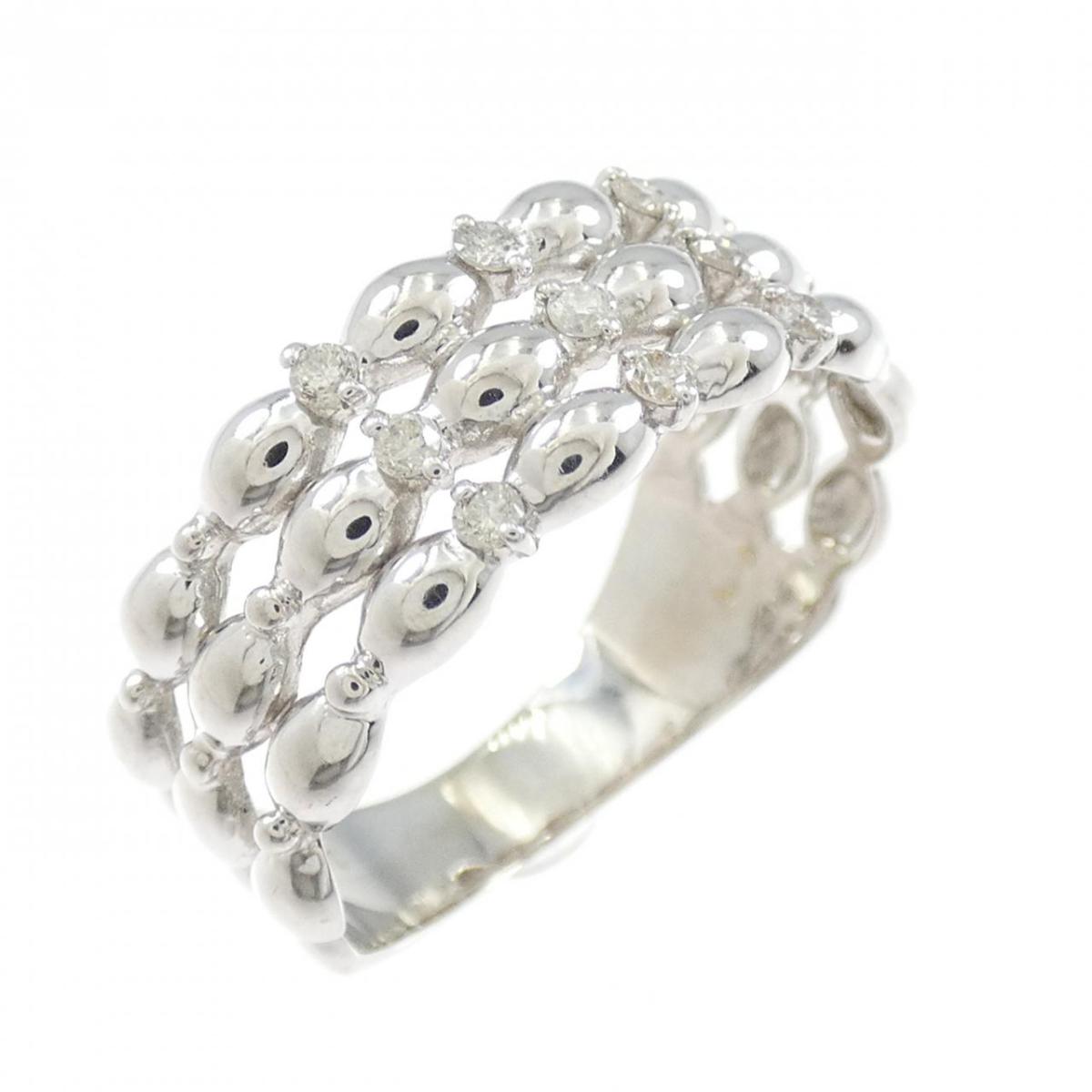 K14WG ダイヤモンド リング 0.11CT【中古】 55,330円