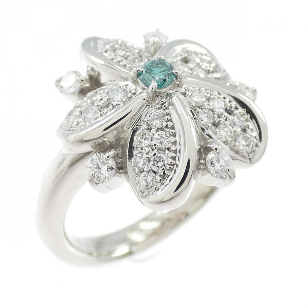PT900 フラワー ダイヤモンド リング 0.08CT【中古】|KOMEHYO ONLINESTORE 店