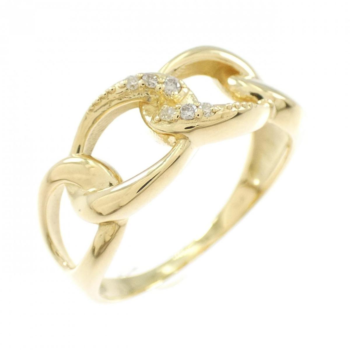 K18YG ダイヤモンド リング 0.04CT【中古】