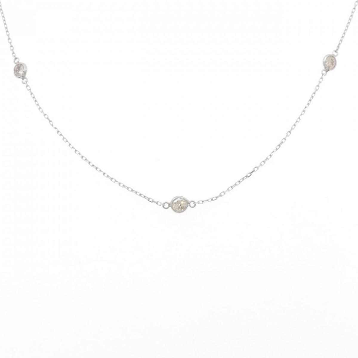 PT850 ダイヤモンド ネックレス 1.00CT【中古】