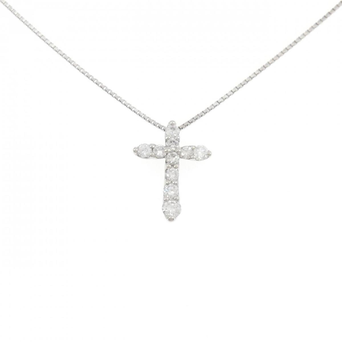 PT900/PT850 クロス ダイヤモンド ネックレス 1.00CT【中古】｜KOMEHYO ONLINESTORE 店