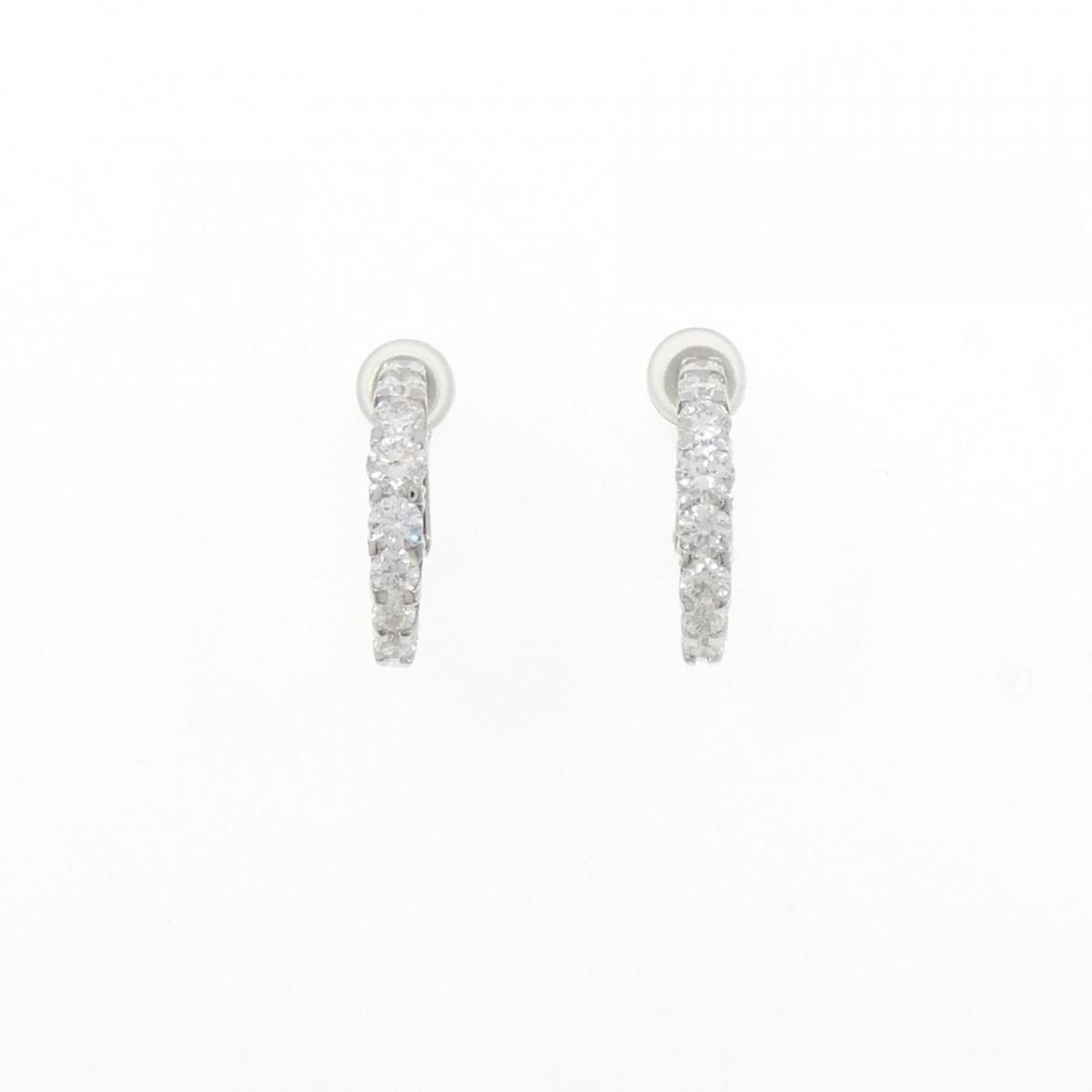 PT900/K18WG ダイヤモンド イヤリング 1.11CT【中古】 125,300円
