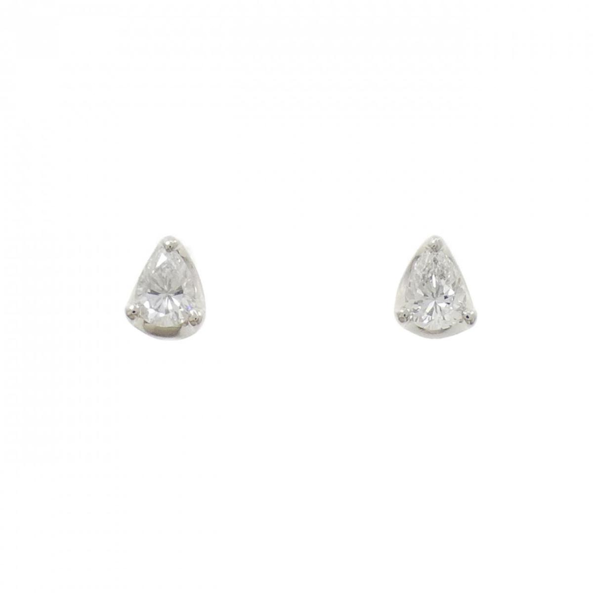 PT900/PT950 ダイヤモンド ピアス 0.36CT【中古】