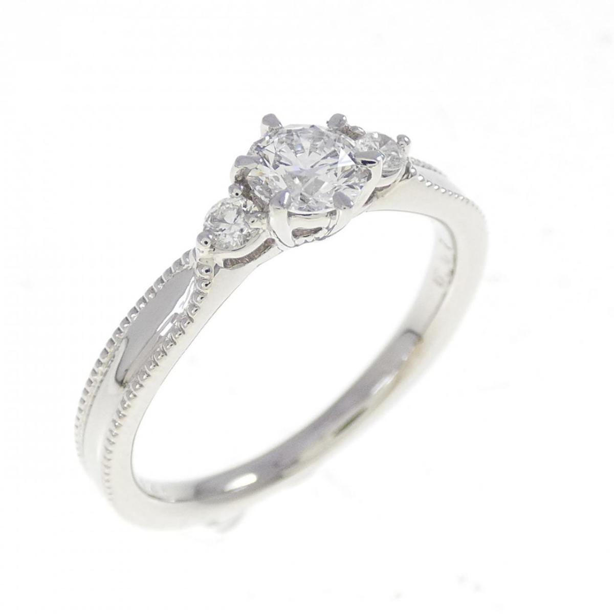 PT900 ダイヤモンド リング 0.321CT D VVS1 3EXT H＆C【中古】