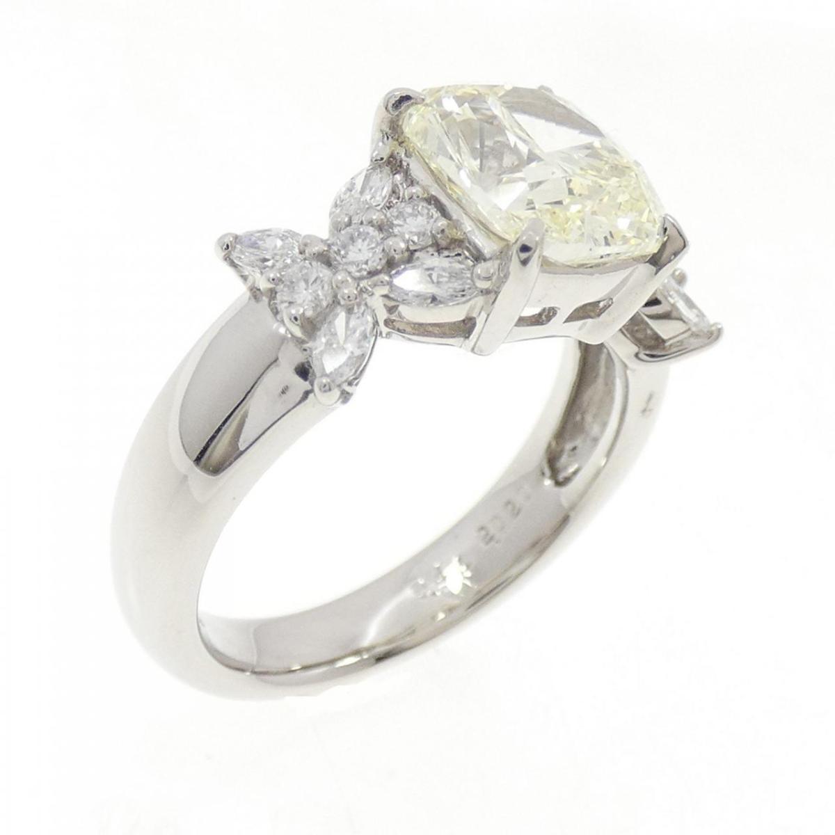PT900 ダイヤモンド リング 2.020CT LY SI1 ファンシーカット【中古】|KOMEHYO ONLINESTORE 店