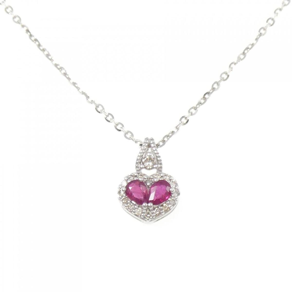 ジーエスティービー ルビー ネックレス 0.30CT【中古】