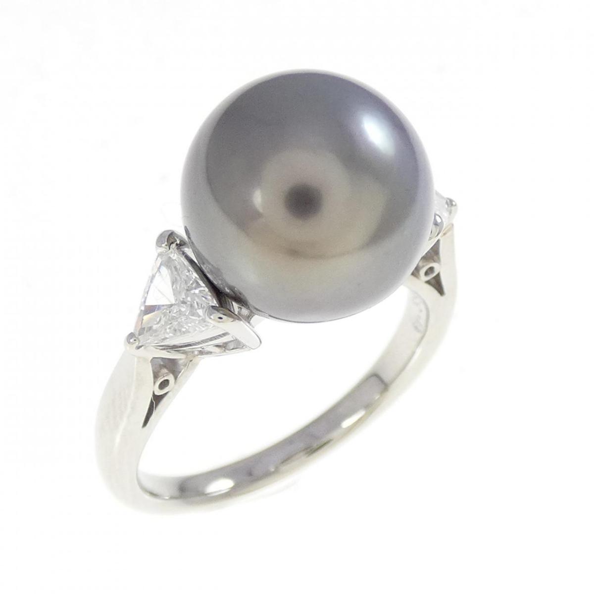 ミキモト 黒蝶パール リング 10.4mm【中古】
