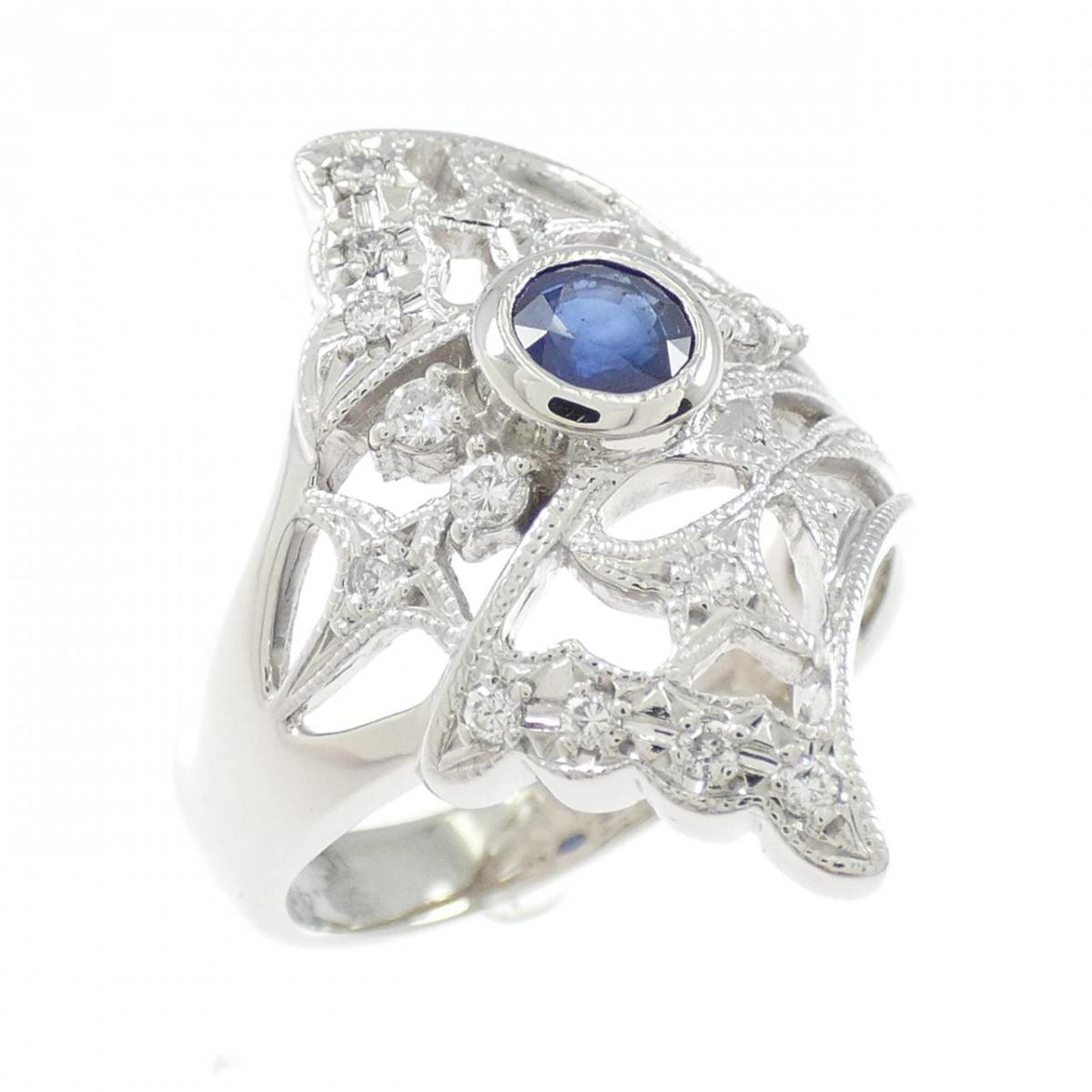PT900 サファイヤ リング 0.49CT【中古】