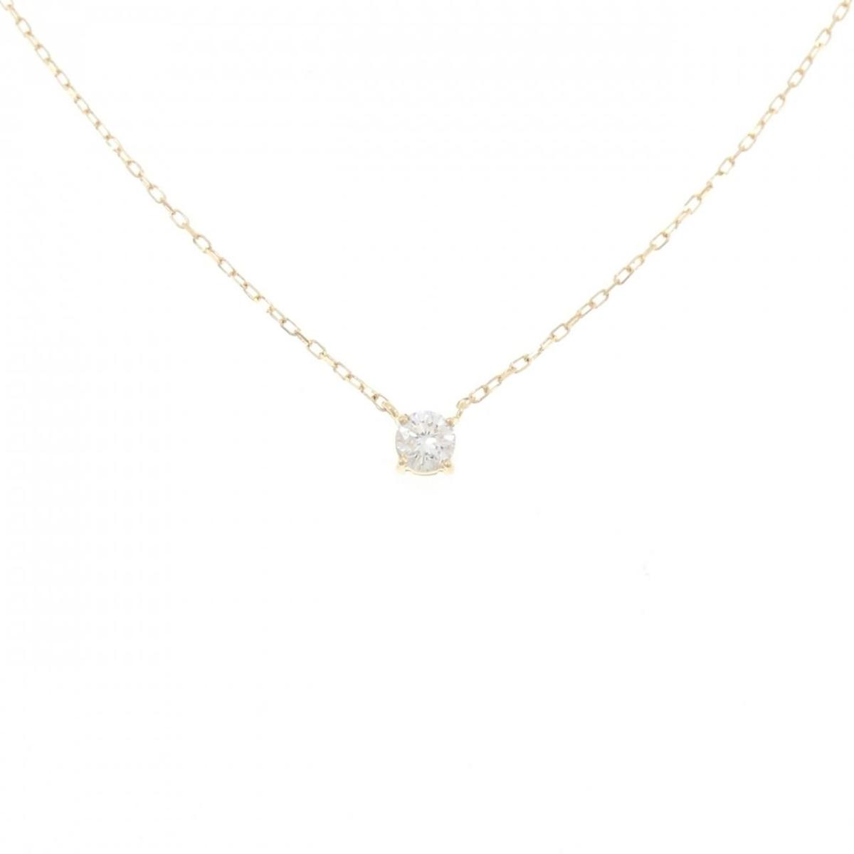 K18YG ダイヤモンド ネックレス 0.15CT【中古】