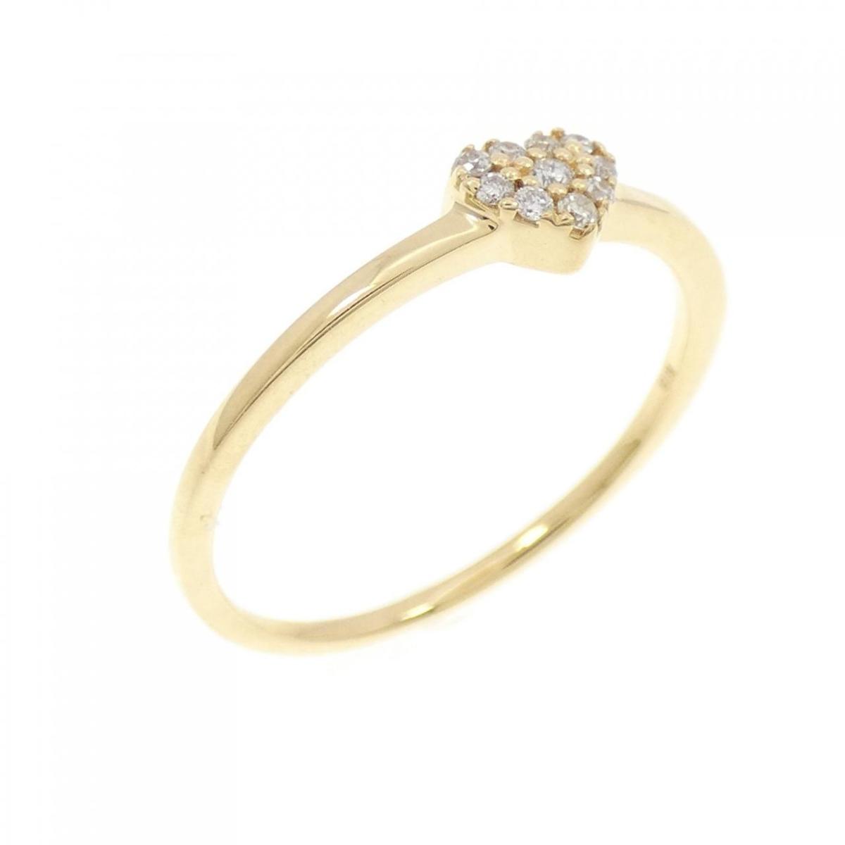 K18YG ハート ダイヤモンド リング 0.05CT【中古】｜KOMEHYO ONLINESTORE 店