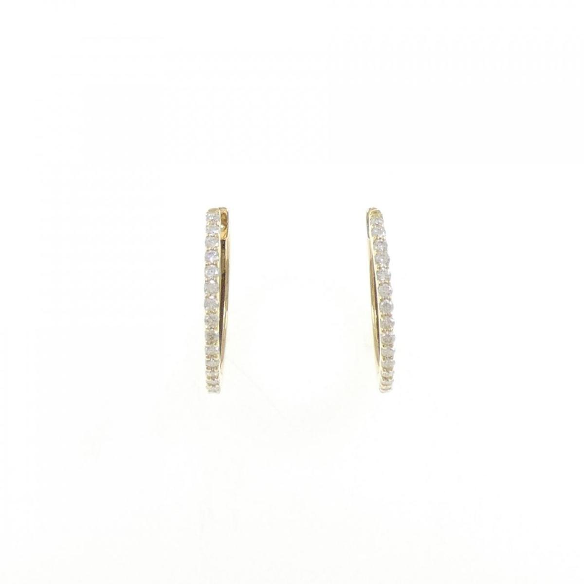 【リメイク】K18YG ダイヤモンド ピアス 0.30CT【中古】
