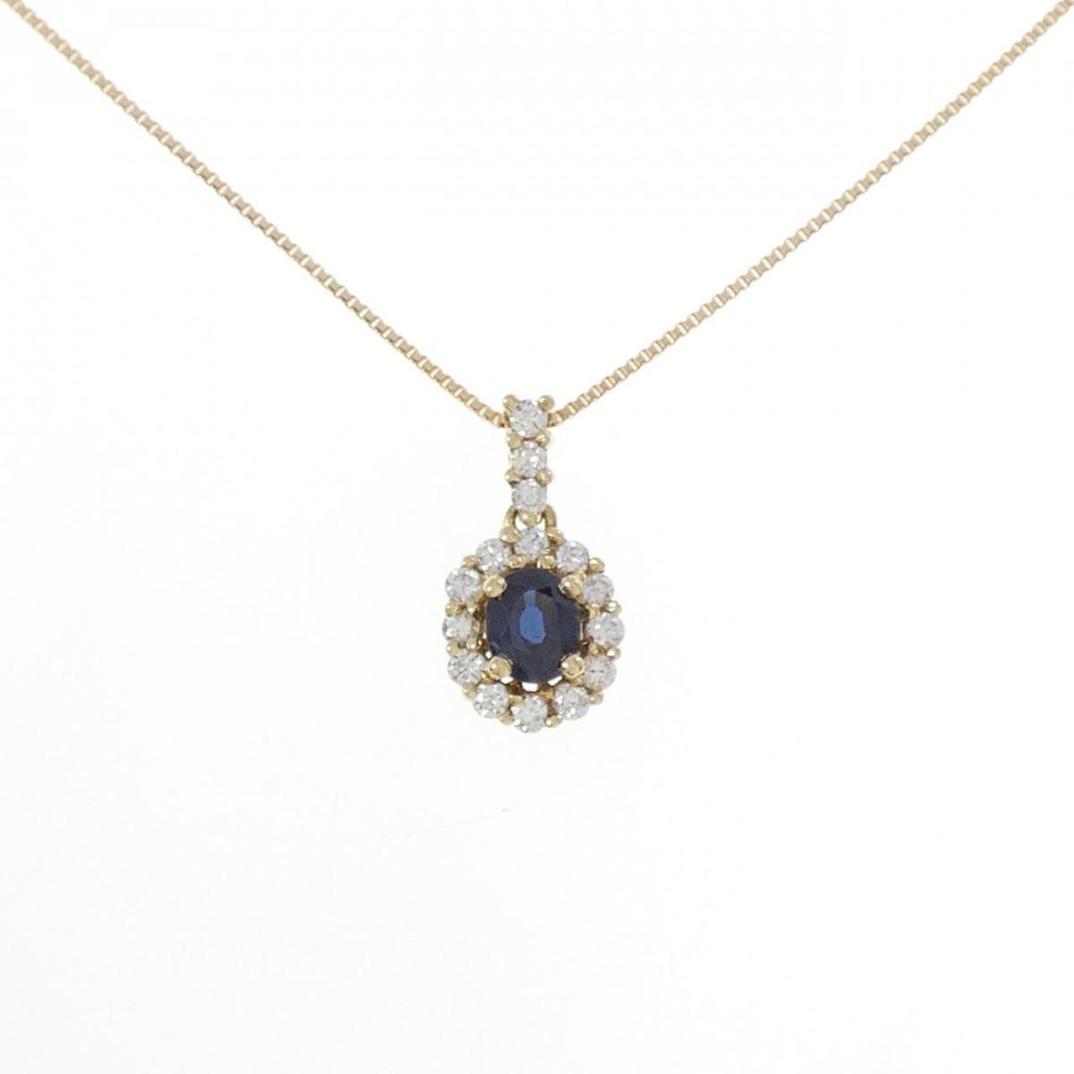 750YG/K18YG サファイヤ ネックレス【中古】｜KOMEHYO ONLINESTORE 店