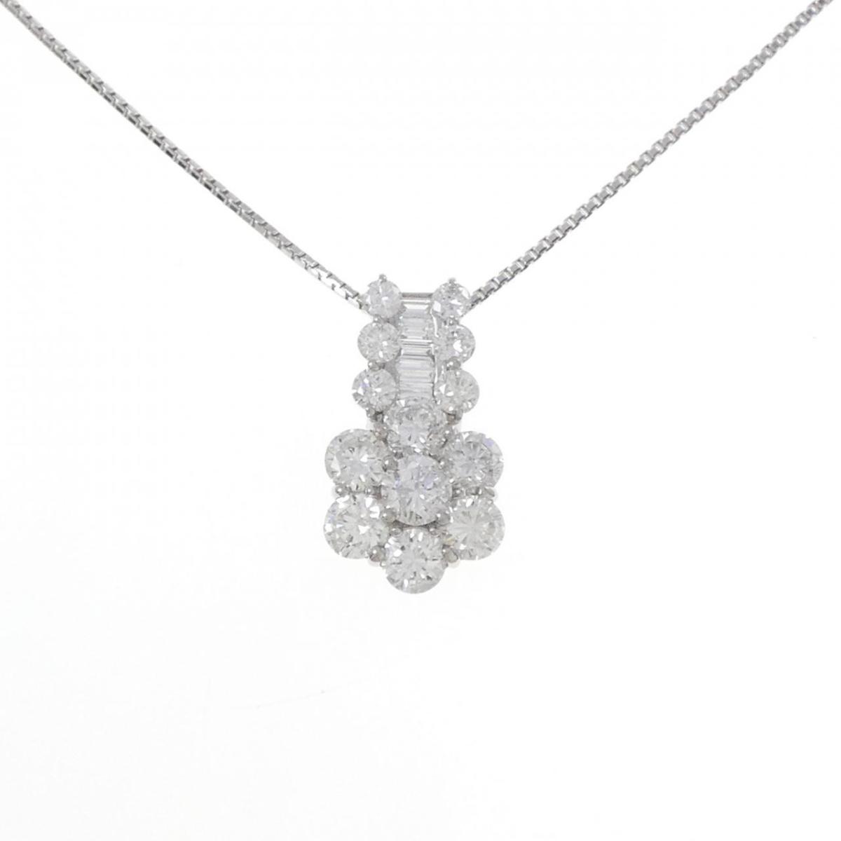 PT900/PT850 ダイヤモンド ネックレス 3.00CT【中古】 292,770円
