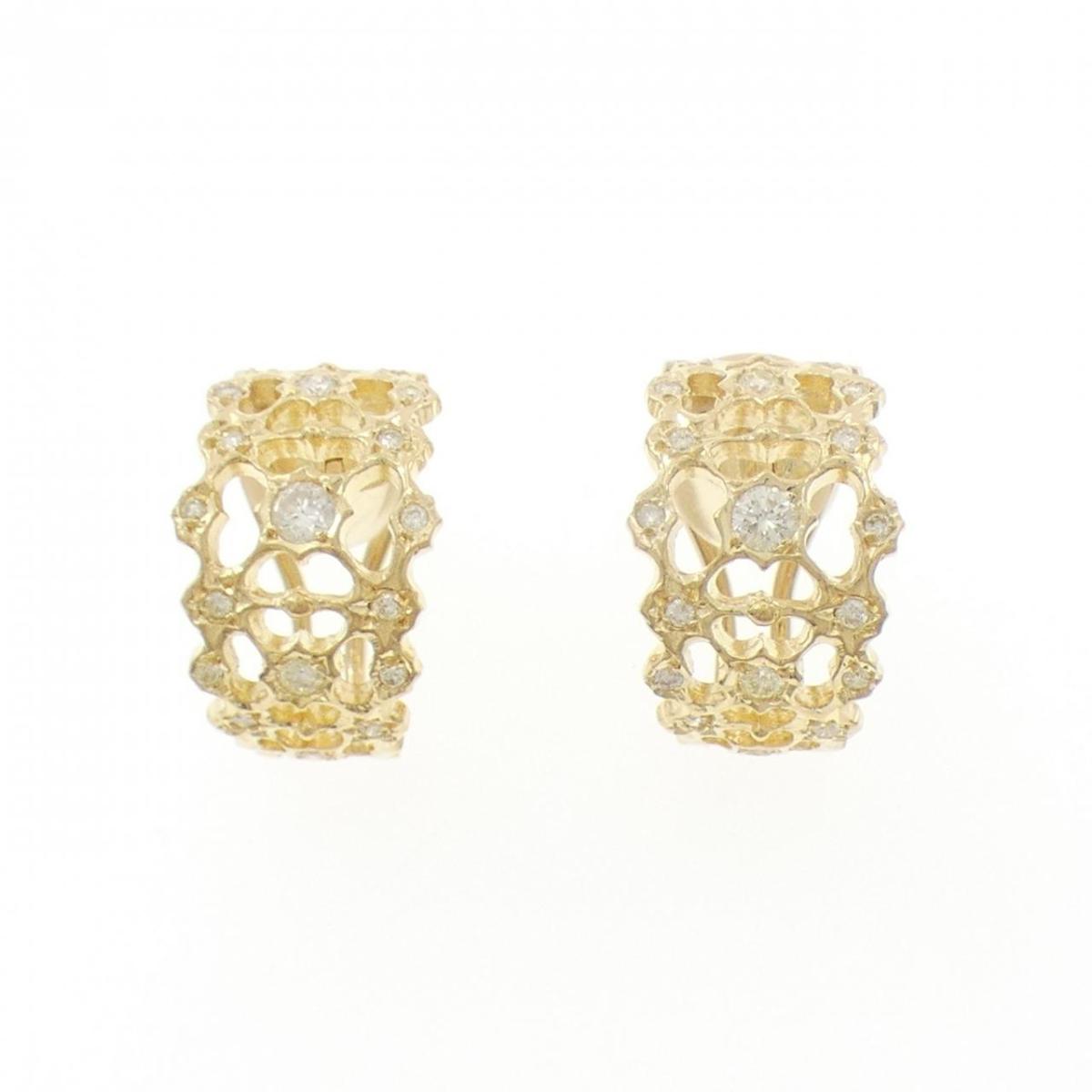 K18YG ダイヤモンド ピアス/イヤリング 0.70CT【中古】