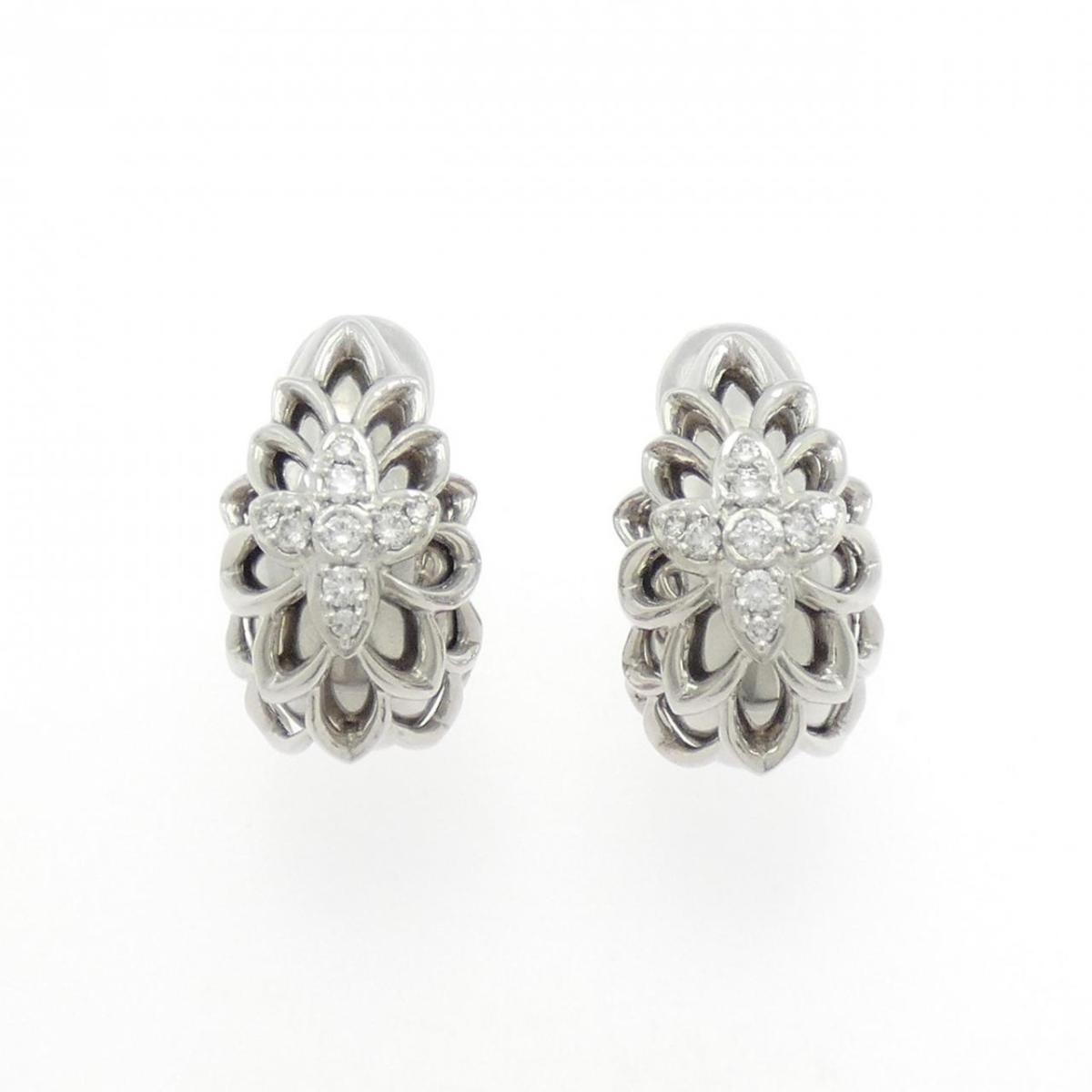 PT950 ダイヤモンド イヤリング 0.42CT【中古】