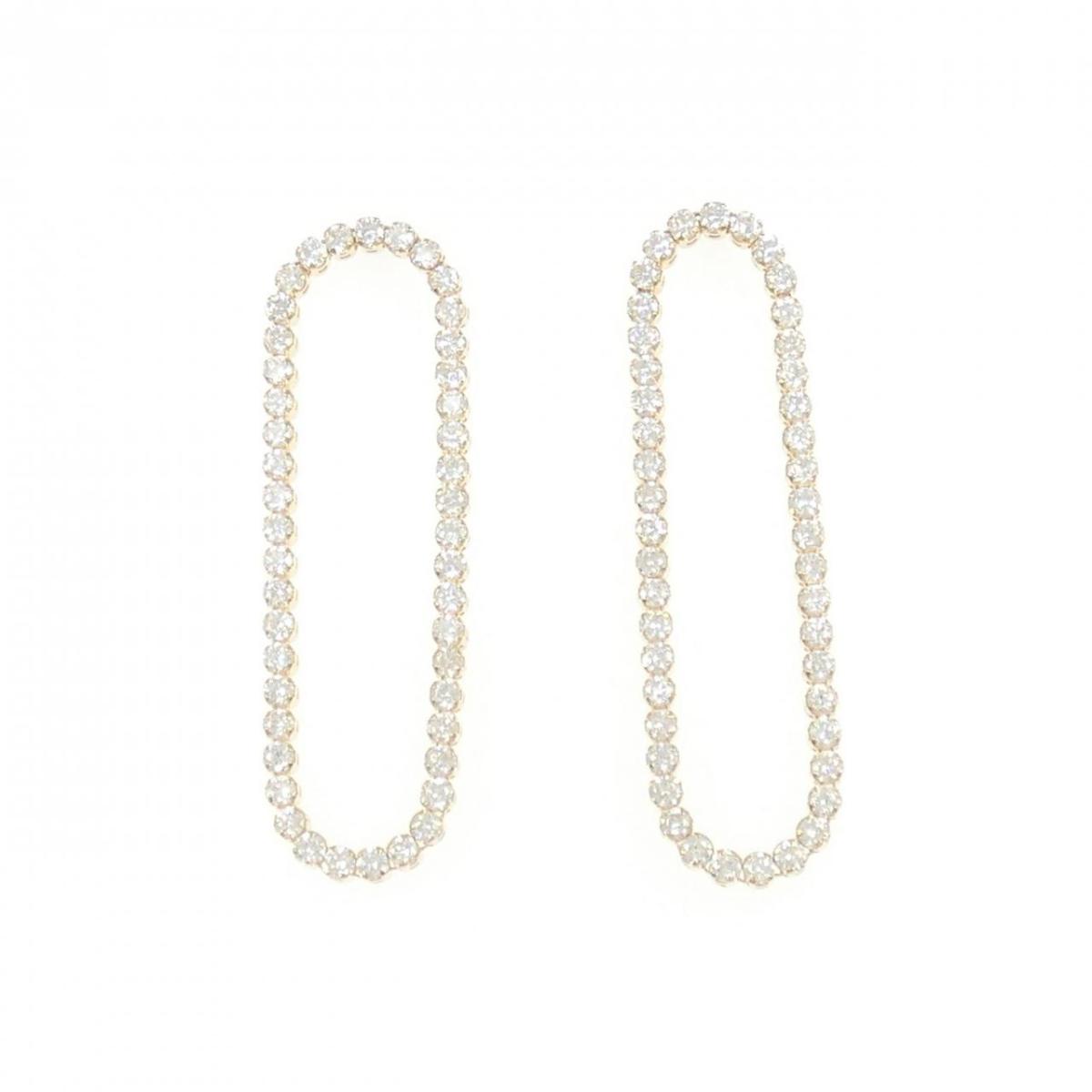 K18YG ダイヤモンド ピアス 2.00CT【中古】