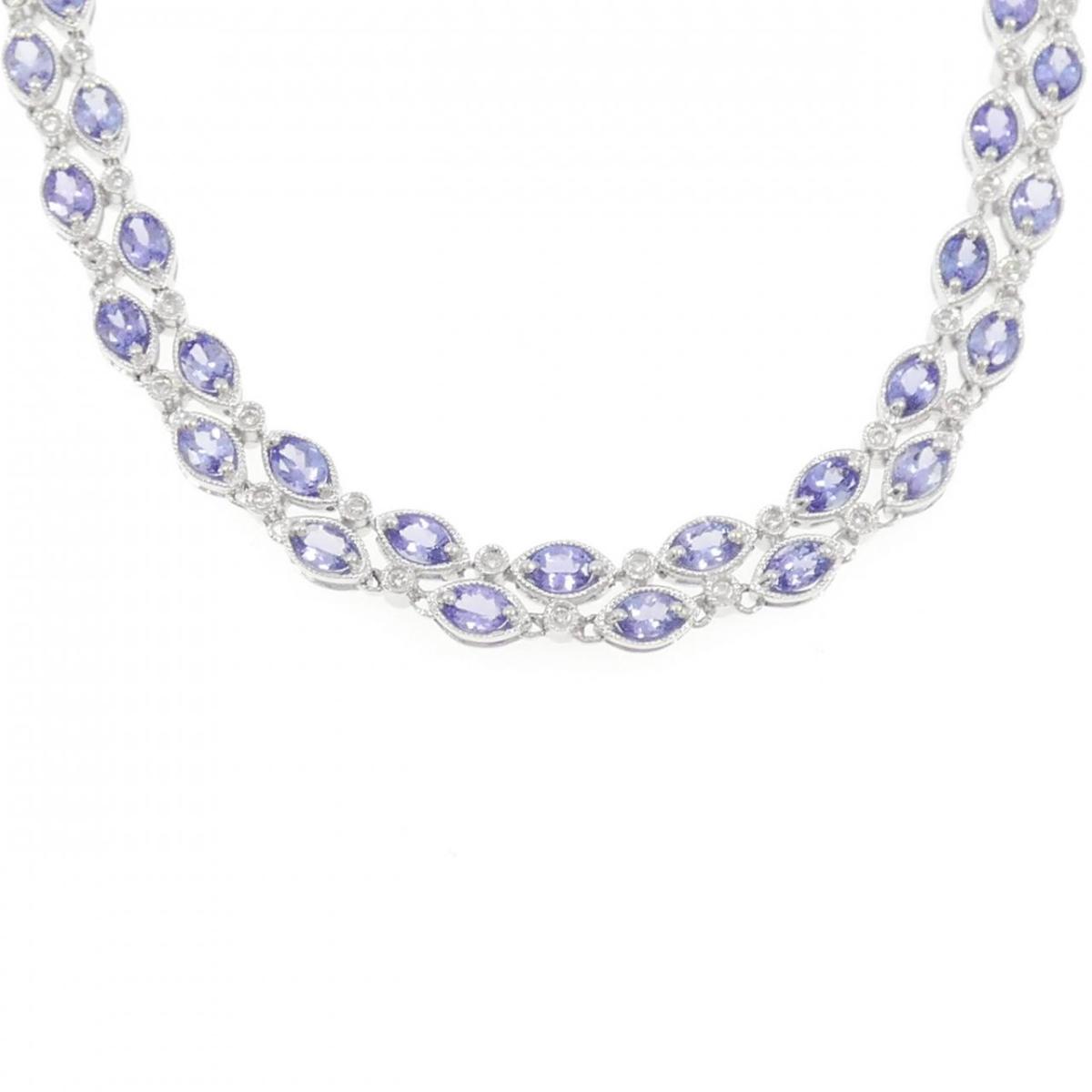 750WG タンザナイト ネックレス 14.80CT【中古】