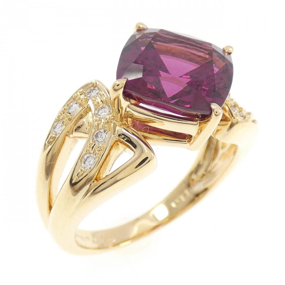 タサキ ガーネット リング 4.26CT【中古】