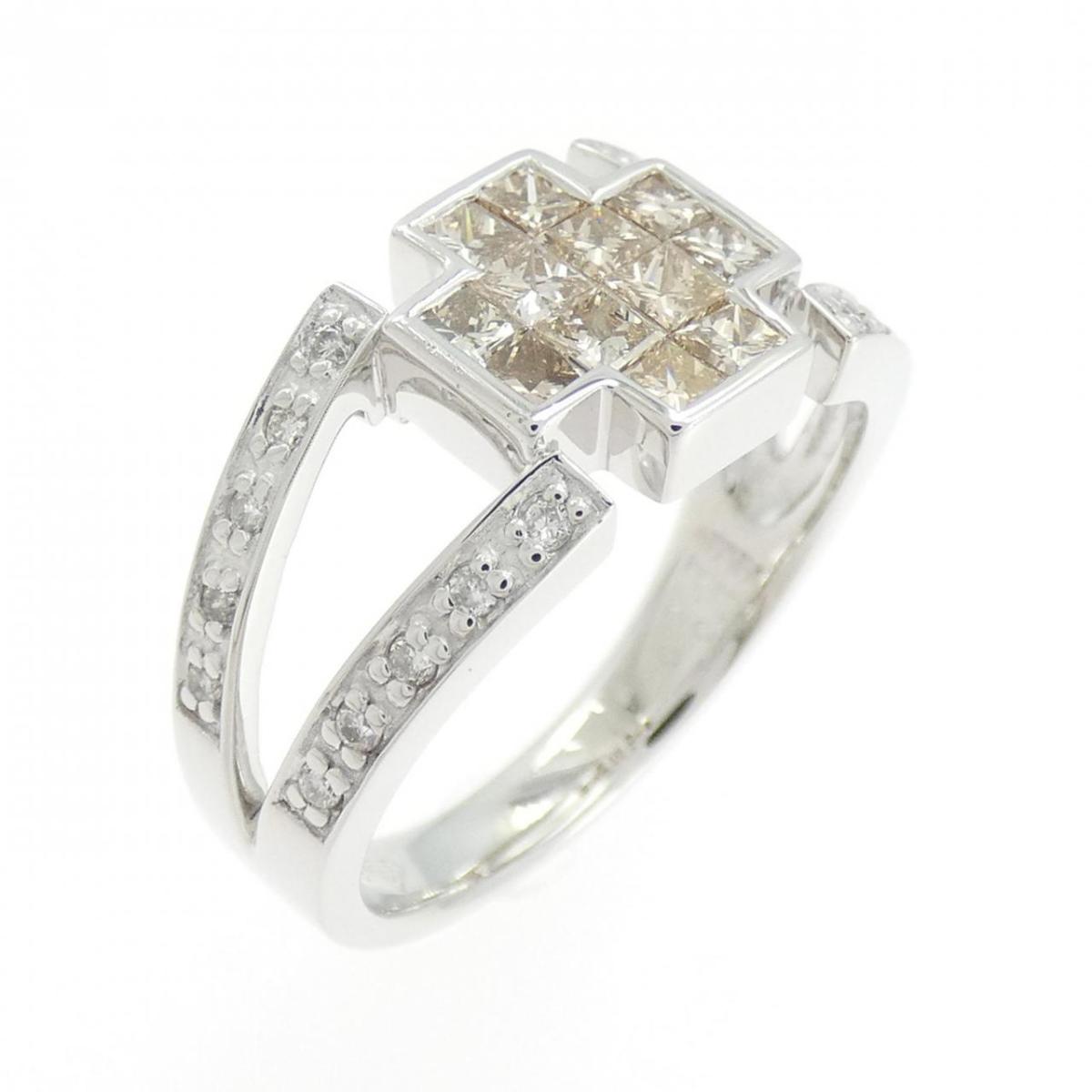 K18WG ダイヤモンド リング 0.75CT【中古】 100,300円