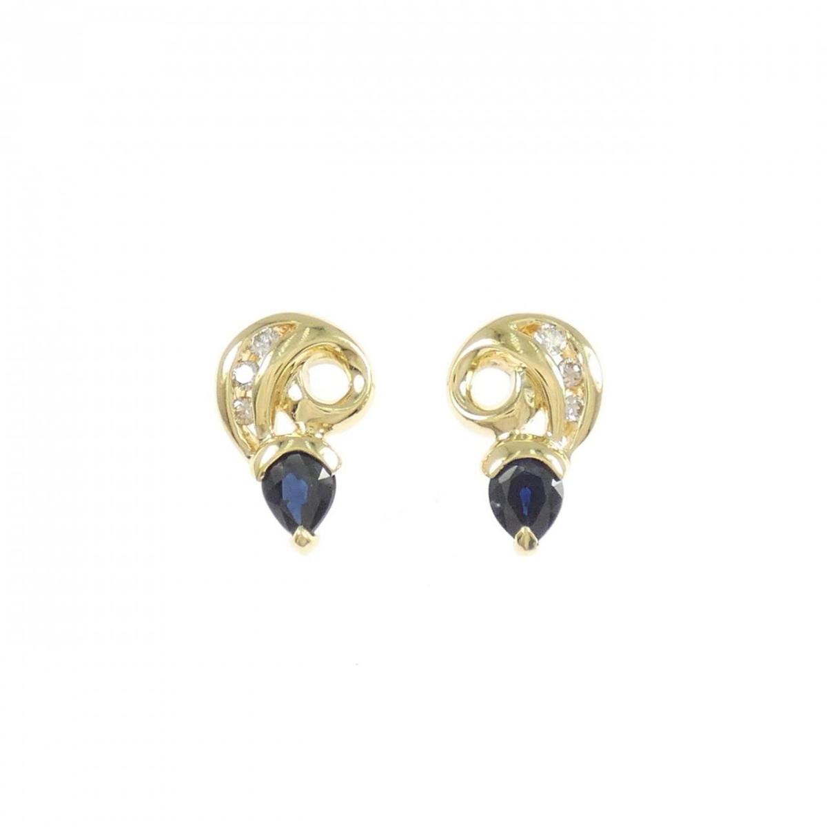 K18YG サファイヤ ピアス【中古】|KOMEHYO ONLINESTORE 店