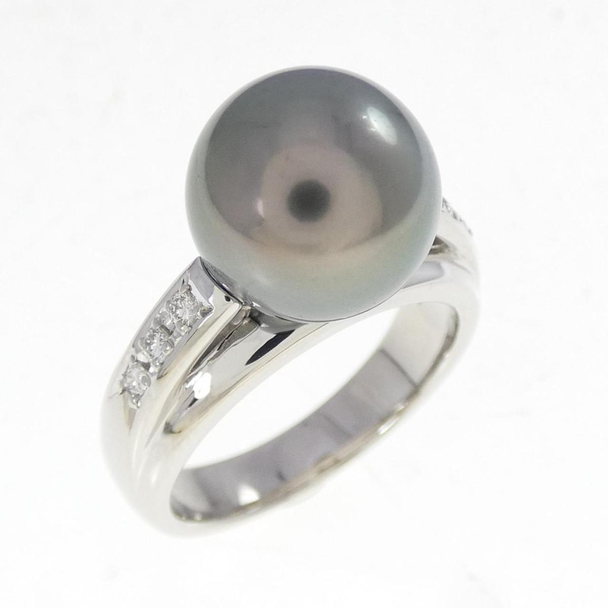 タサキ 黒蝶パール リング 10.5mm【中古】