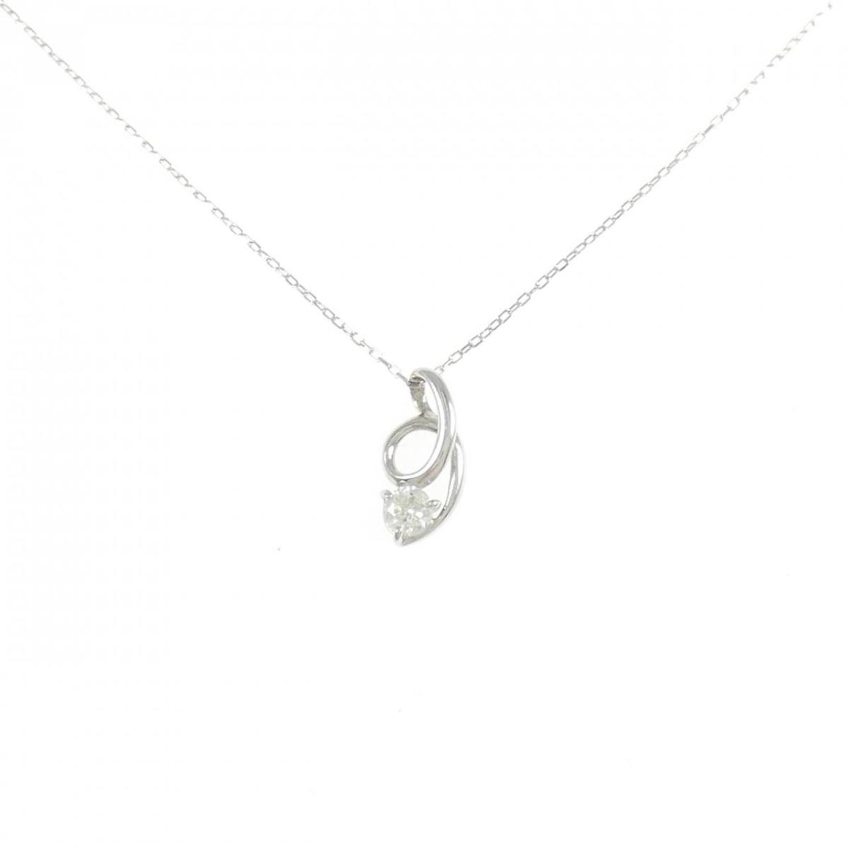 PT900/PT850 ダイヤモンド ネックレス 0.10CT【中古】