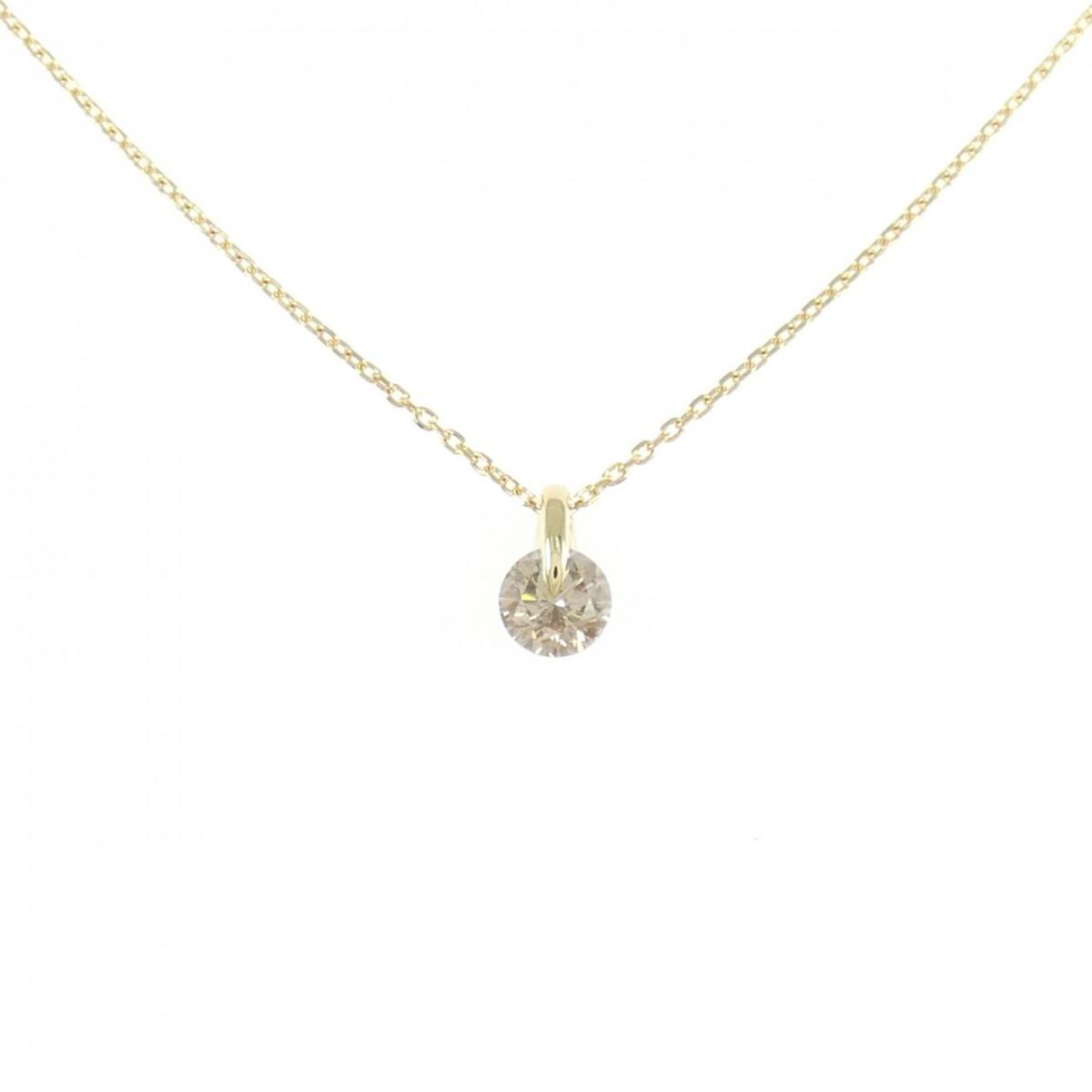 K18YG ダイヤモンド ネックレス 0.35CT【中古】
