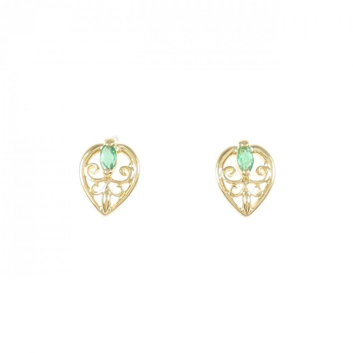 K18YG エメラルド ピアス【中古】|KOMEHYO ONLINESTORE 店