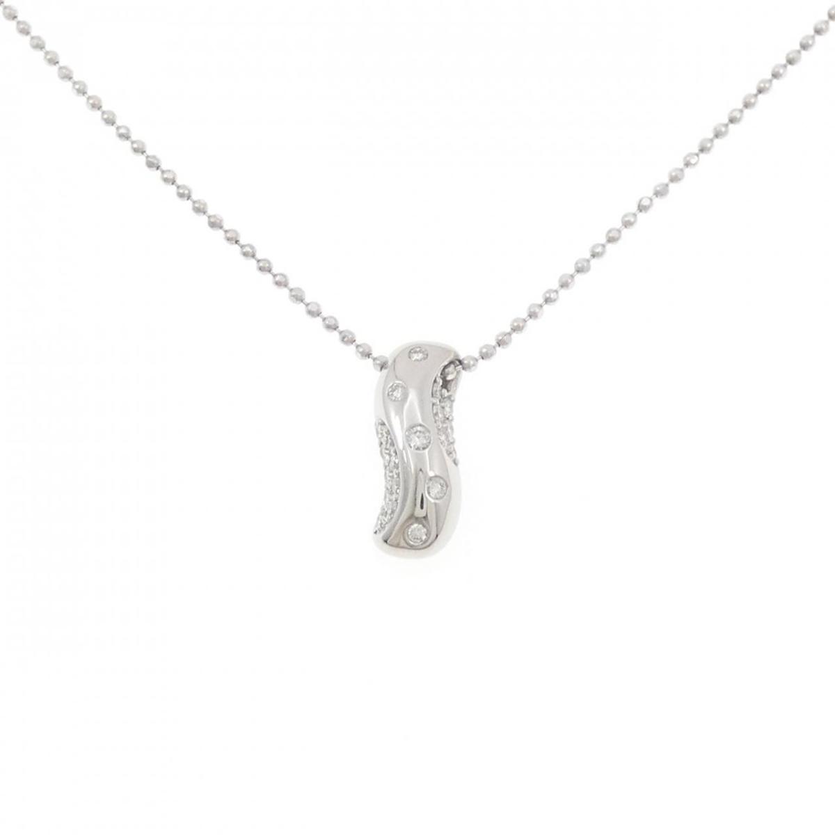PT900/PT850 ダイヤモンド ネックレス 0.21CT【中古】