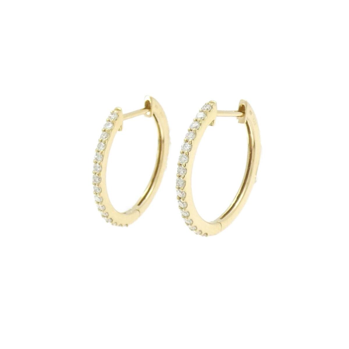 【リメイク】K18YG ダイヤモンド ピアス 0.30CT【中古】