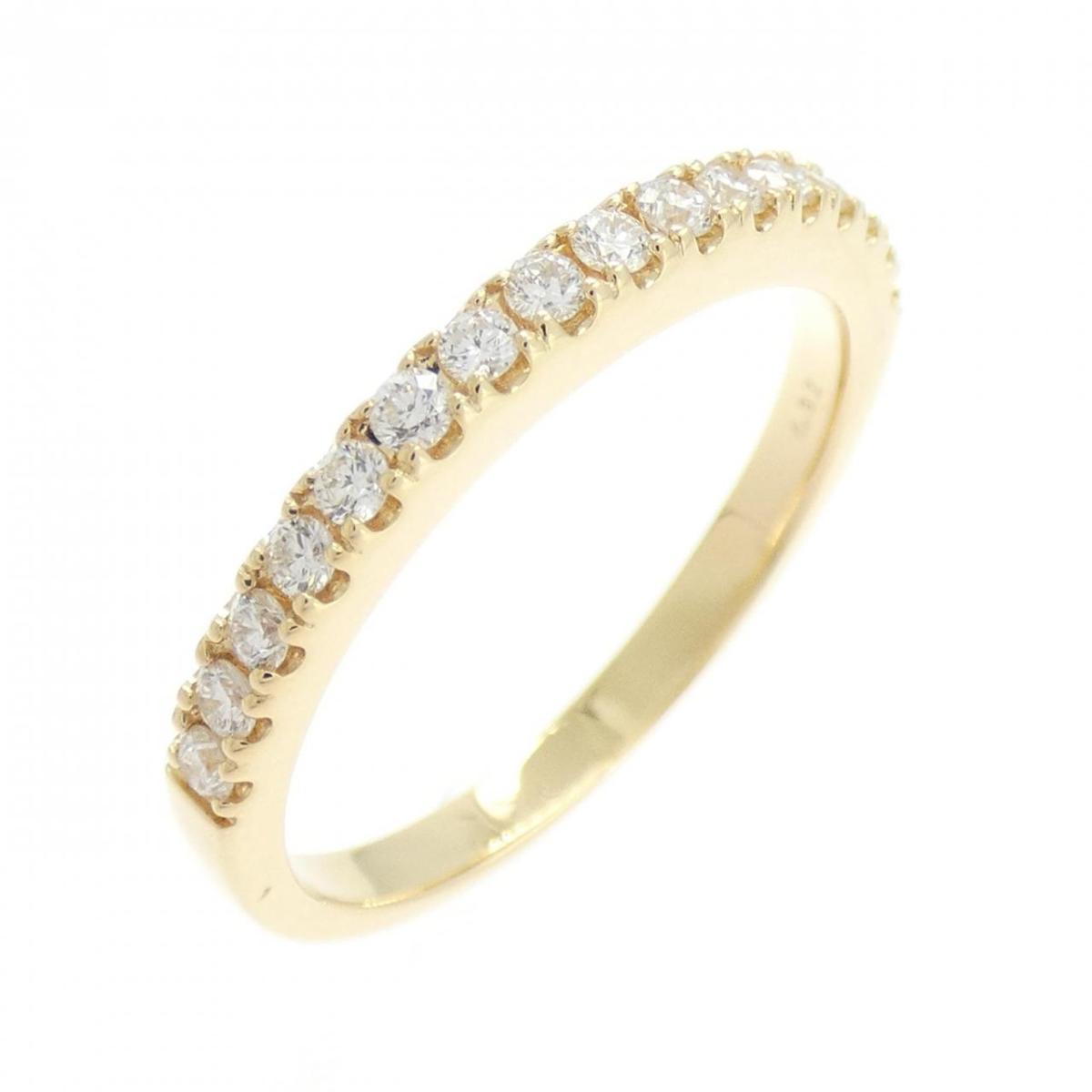 【リメイク】K18YG ダイヤモンド リング 0.32CT【中古】