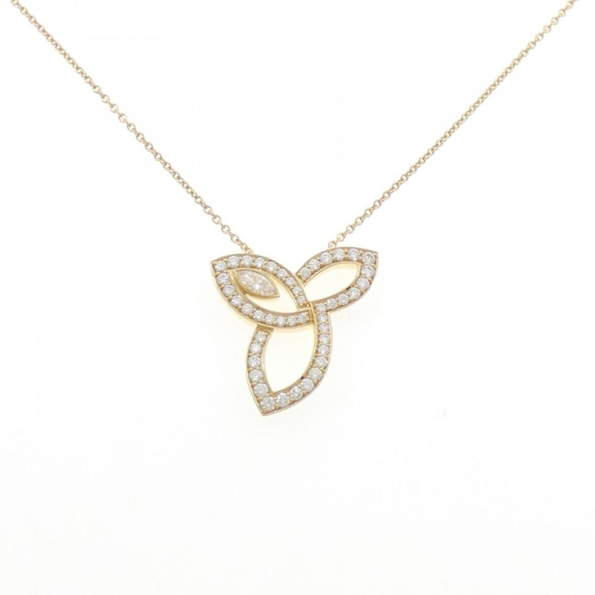 ハリーウィンストン リリークラスター ネックレス 0.13CT【中古】