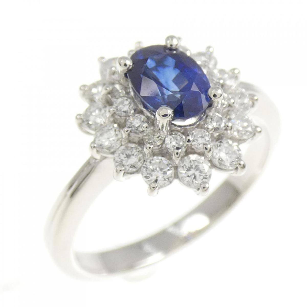 PT900 サファイヤ リング 0.52CT【中古】