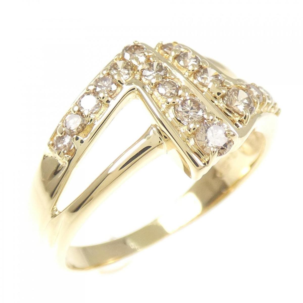 K18YG ダイヤモンド リング 0.56CT【中古】
