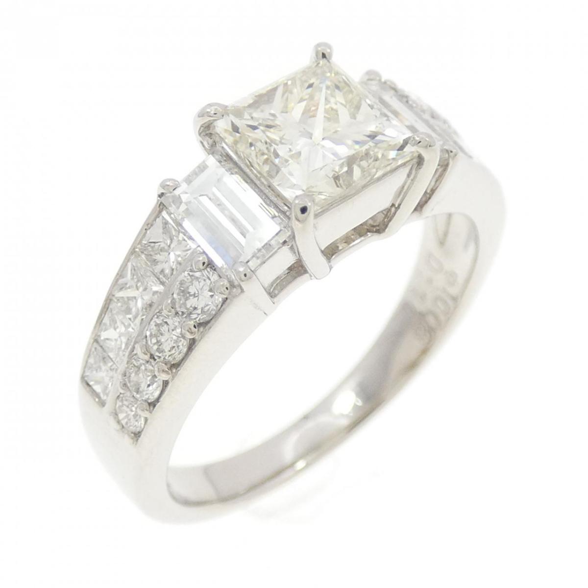 PT900 ダイヤモンド リング 1.008CT L SI1 ファンシーカット【中古】|KOMEHYO ONLINESTORE 店