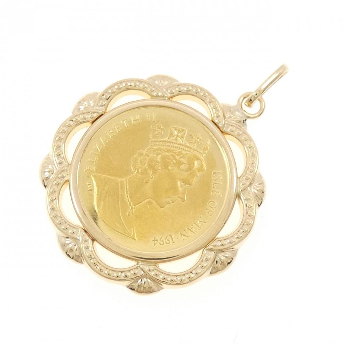 K18YG(枠) コイン ペンダント【中古】｜KOMEHYO ONLINESTORE 店